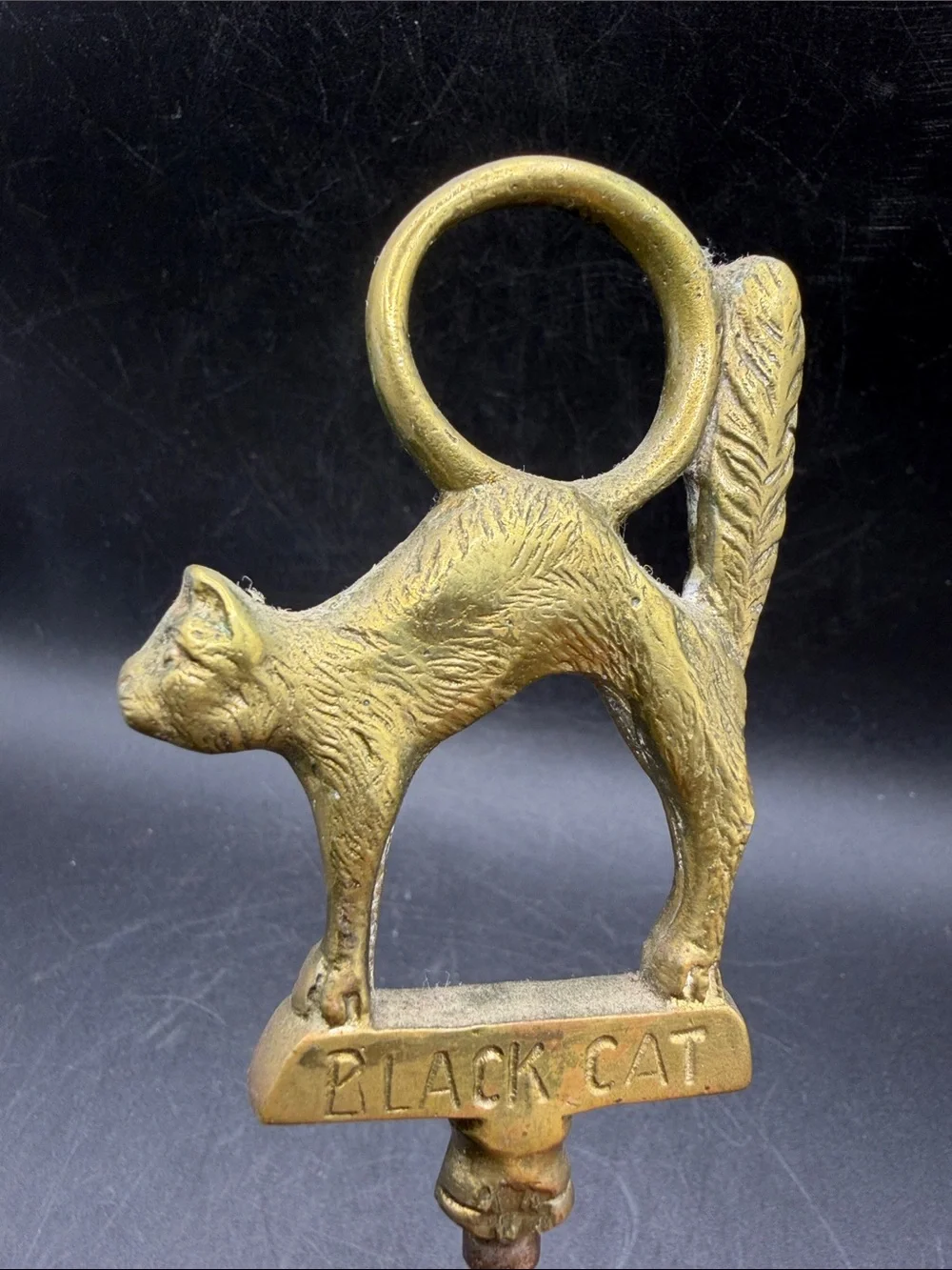 Antique black cat